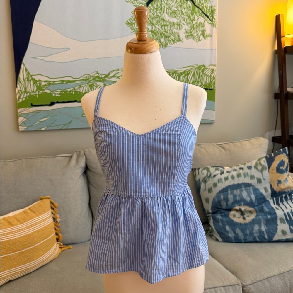 Old Navy Striped Blue Camisole
